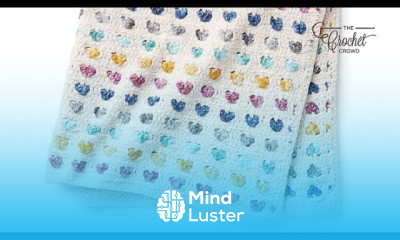 Left Hand Crochet Heart Stitch Baby Blanket