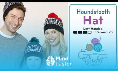 Left Hand Crochet Houndstooth Stitch Hat Pattern The Crochet Crowd