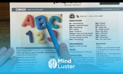 End Crochet Alphabet Letter Pillows Course