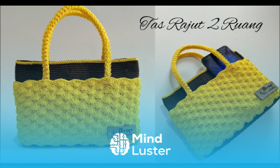 Beautiful Two Space Crochet Bag Tas Rajut Dua Ruang Terbaru Model Modern