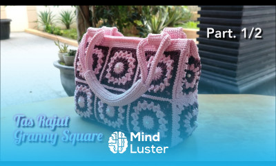 Tutorial Tas Rajut Granny Square Crochet Bag Part 1