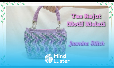 Crochet Tutorial Tas Rajut Motif Melati Jasmine Crochet Bag