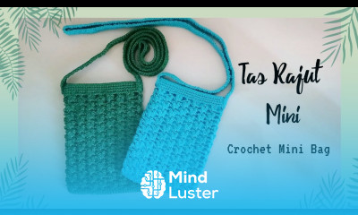 Tutorial Tas Rajut Mini Sederhana Crochet Mini Bag