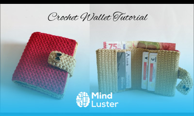 Cute Beautiful Crochet Wallet Tutorial Dompet Rajut Lipat Cantik Motif Spike