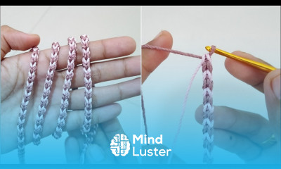 Tutorial Tali Serut untuk Tas Rajut Crochet i cord