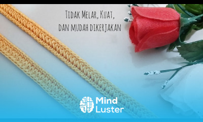 Tutorial Tali Tas Rajut Mini Kuat dan Tidak Melar Crochet Bag Handle