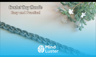 Tutorial Tali Tas Rajut Motif Rantai Crochet Handle Bag