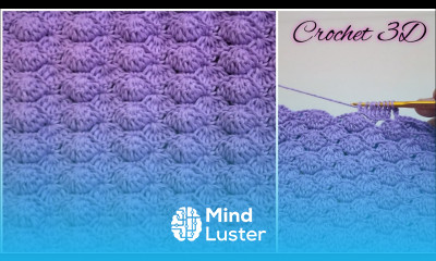 Crochet 3D Crochet Stitch For Baby Blanket Scarf Bags and Others