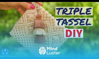 Triple Macrame Tassel DIY Easy Macrame Craft