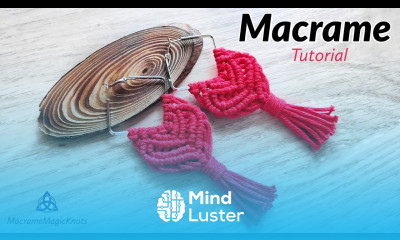 5 minute Macrame Earrings Tutorial DIY Macrame Jewelry