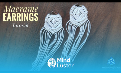 DIY Summer Macrame Earrings POPULAR Boho Earrings