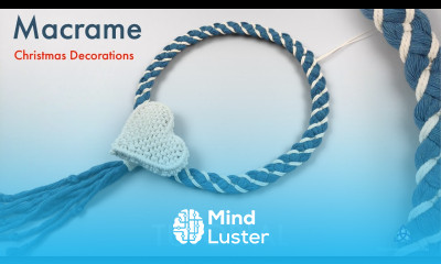 MACRAME CHRISTMAS WREATH TUTORIAL Wall Hanging Christmas Decoration