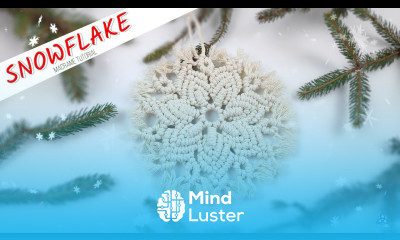 MACRAME SNOWFLAKE TUTORIAL Macrame CHRISTMAS Star  Wall Hanging DIY