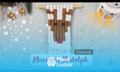 Macrame Rudolph Tutorial Christmas Wall Hanging Decoration