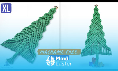 XL Macrame CHRISTMAS TREE Tutorial Christmas Ornaments