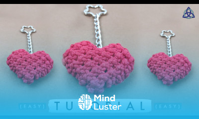 MACRAME HEART KEYCHAIN DIY