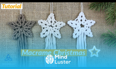 DIY Macrame STAR made with ONLY 4 Cords