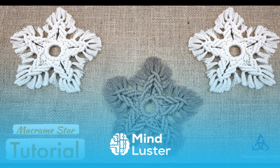 EASY Macrame CHRISTMAS STAR Tutorial