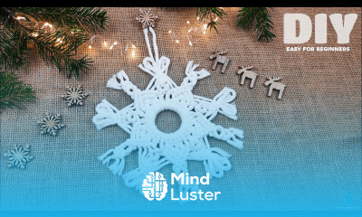 EASY Macrame Snowflake  Tutorial