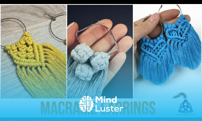 DIY Handmade Earrings Macramé Earrings Tutorial Boho Earrings