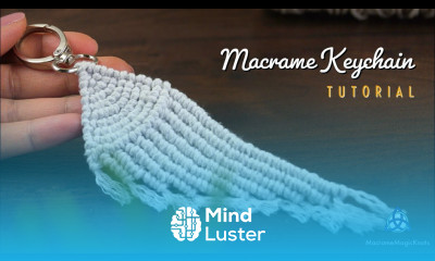 Macrame KEYCHAIN Tutorial DIY Macrame WING Macrame Feather Tutorial