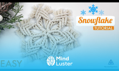 Macrame Snowflake TUTORIAL EASY Mandala