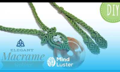 Macrame Necklace Tutorial With Cabochon Stone Handmade Jewellery Making