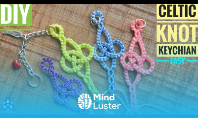 DIY Celtic Knot Macrame Keychian Tutorial EASY Macrame Craft