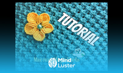 How to Make Macrame Flower  Makramee Blume 