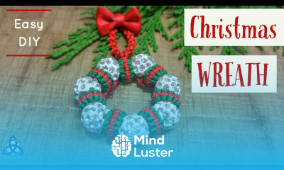 DIY Christmas Wreath Ornament Tutorial
