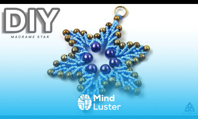 DIY Macrame SUPER Star Keychain 