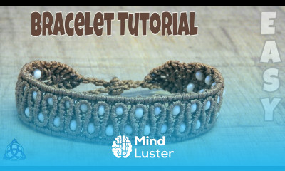 Brown Macrame Bracelet With Beads Tutorial DIY Bracelet