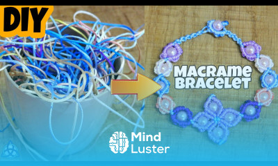 DIY Macrame Bracelet from Leftovers Best out of waste Craft