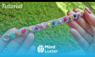 Macrame Rainbow Bracelet Tutorial Cool Summer Bracelet DIY