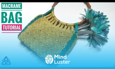 DIY Macrame Bag with Wooden Handles Macrame Craft Ideas