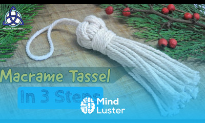 How To Make a Tassel In 3 EASY STEPS DIY Macrame Wall Hanging Addition