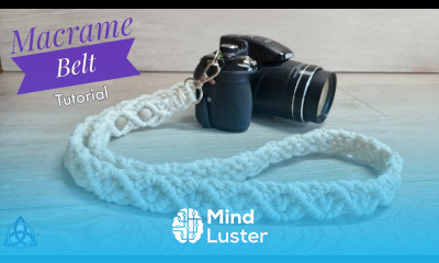 DIY Macrame Belt Tutorial Strap For Camera Belt for Bag