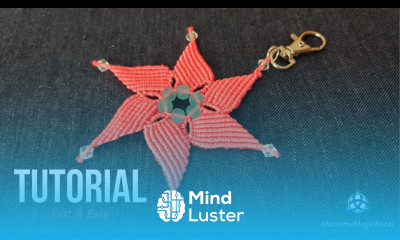 Macrame Star Flower Tutorial Bag Charm DIY