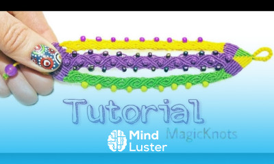 Micro Macrame Spring Bracelet  DIY 