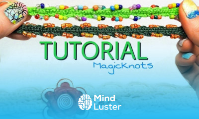 Small Green Bracelet  Micro macrame Tutorial