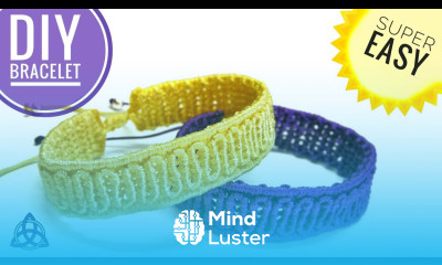 Macrame Bracelet Tutorial Wavy Macrame Pattern EASY