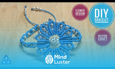 Macrame Bracelet Tutorial Flower Pattern DIY