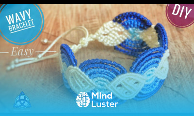 Wavy Macrame Bracelet Tutorial New Crafty Macrame Design