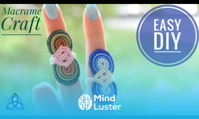 Macrame Ring Tutorial EASY Wavy Macrame DIY