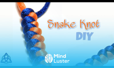 How to Tie Snake Knot Tutorial EASY Macrame Craft Idea