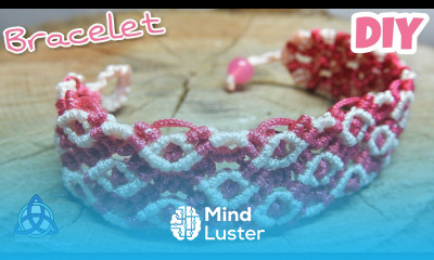 Rose Macrame Bracelet With Beads Tutorial EASY Craft