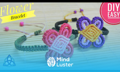 Simple Macrame Flower Bracelet DIY Macrame New Design