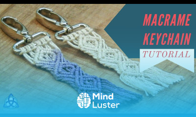 Macrame Keychain DIY Macrame Key Hanger Tutorial Macrame Pattern 1