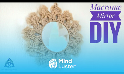 DIY Modern Macrame Mirror New Design 2