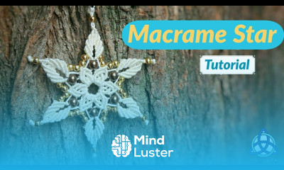Easy Macrame Star Tutorial Macrame Flower DIY
